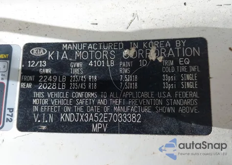 2014 Kia Soul ! из США, поврежденный, VIN KNDJX3A52E7033382